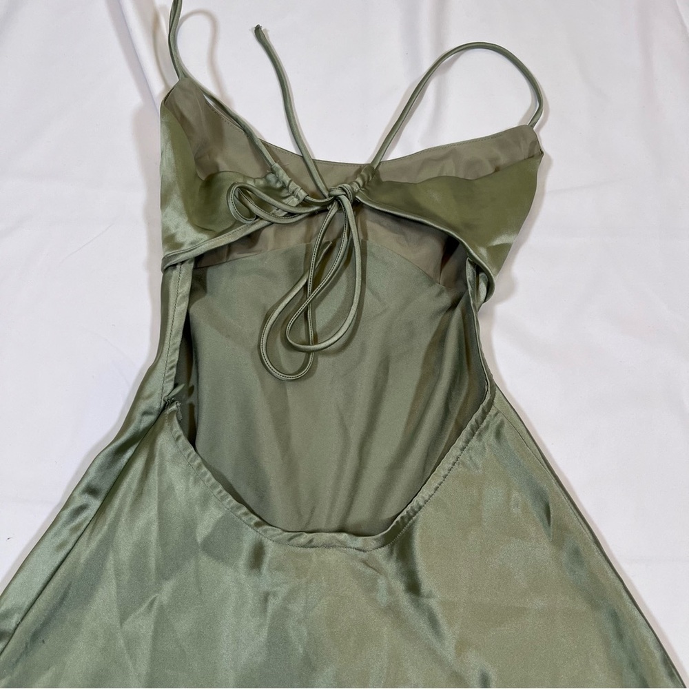 Princess Polly Sage Green Mini Dress - Picture 4 of 8